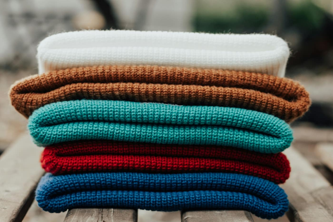 A stack of folded towels